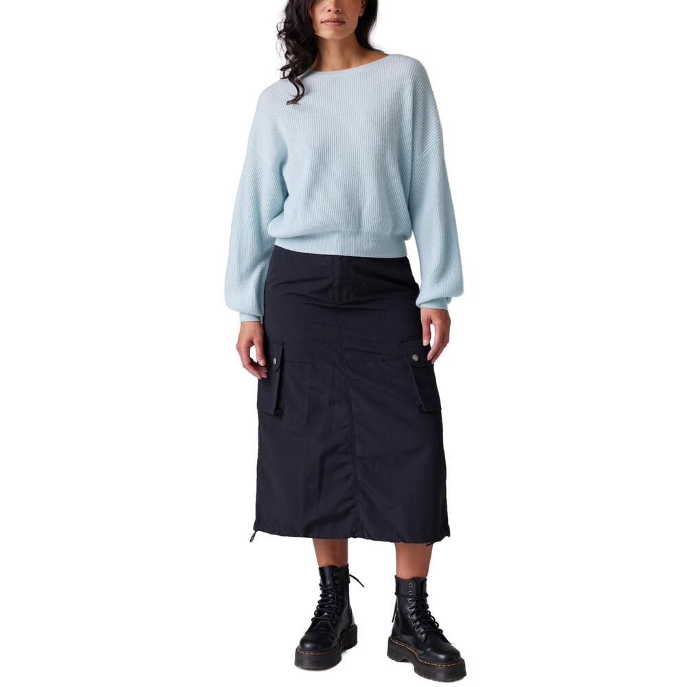 NEW COLORUSH benoa blousing crew sweater in morning dew blue